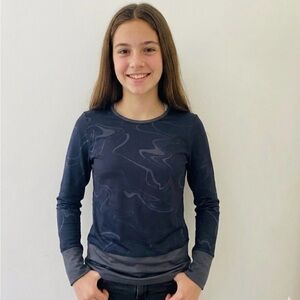 Under Armour Girls Coldgear Novelty Long sleeve  T-Shirt youth Large